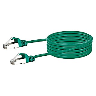 Schwaiger Mrežni kabel (CAT6, Duljina: 1 m, Zelene boje, RJ45 utikač, Do 1 GBit/s)