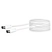 Schwaiger Antennen-Anschlusskabel (15 m, Weiß, 75 dB, IEC Stecker, IEC Buchse)