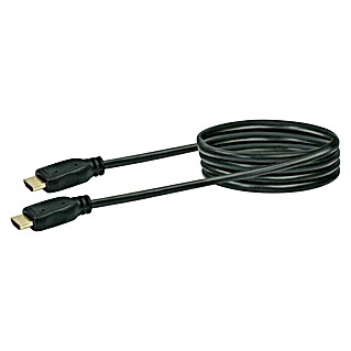 Schwaiger HDMI-Kabel (3 m, Schwarz, 18 Gbit/s, 4K (4096 x 2160 Pixel))