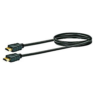 Schwaiger HDMI-Kabel (0,7 m, Schwarz, 18 Gbit/s, 4K (4096 x 2160 Pixel))