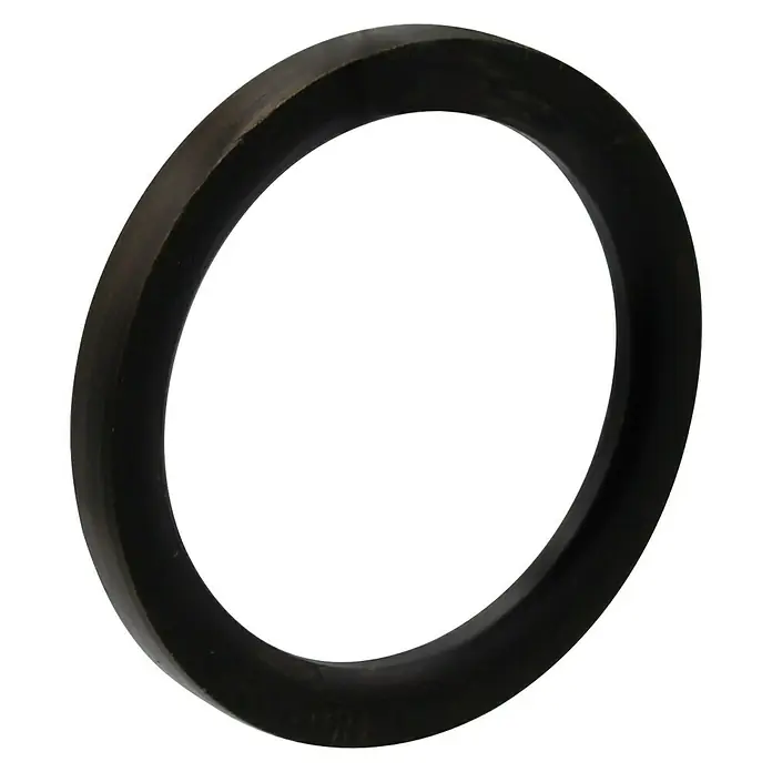 Expo Ambiente Flachring Jetran - Bronze, Geeignet für: Gardinenstangen Ø 16/20 mm, 10 Stk. - Nahaufnahme eines schwarzen Dichtungsrings, ideal für industrielle Anwendungen oder Reparaturen. Perfekt für Maschinen und Sanitärinstallationen.