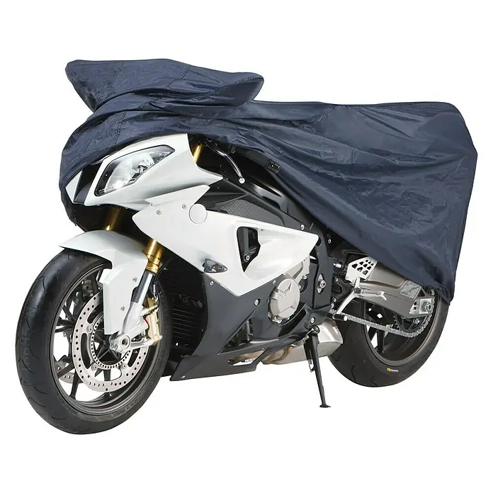 Cartrend Motorradgarage - L x B x H: 229 x 125 x 99 cm, Blau - Abdeckung für Motorrad, idealer Schutz vor Witterungseinflüssen und Staub. Praktisches Zubehör für jeden Motorradbesitzer.