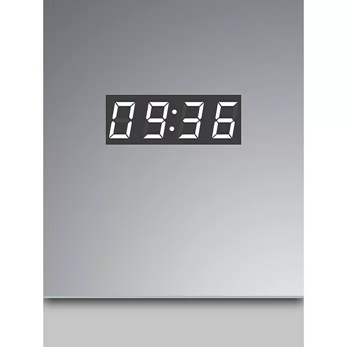 DSK LED-Spiegelschrank Aluminio Sun - B x H: 80 x 70 cm, Aluminium, Silber - Detailaufnahme