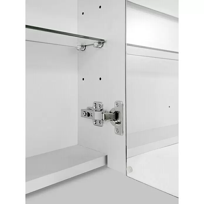 DSK LED-Spiegelschrank Aluminio Sun - B x H: 100 x 70 cm, Silber - Detailaufnahme