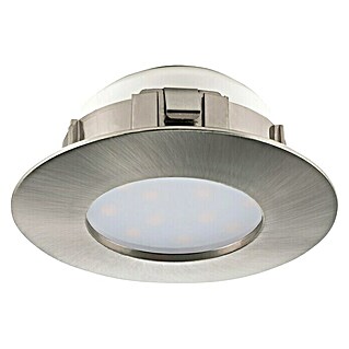 Eglo LED-Einbauleuchte Pineda (6 W, L x B x H: 7,8 x 7,8 x 3,5 cm, Nickel matt, Warmweiß)