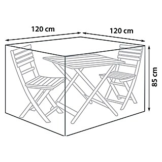 Sunfun Balkon-Set-Schutzhülle rund (Ø x H: 120 x 85 cm)