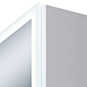 LED-Spiegelschrank Aluminio Star (B x H: 80 x 70 cm, Mit Beleuchtung, Aluminium)