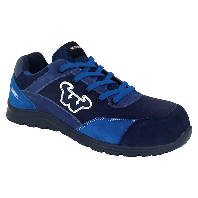 Wisent Zapato bajo de seguridad - 36, Clase de protección según EN ISO 20345: S3, Azul - Este zapato de seguridad azul ofrece comodidad y protección en el trabajo. El material robusto asegura su durabilidad.