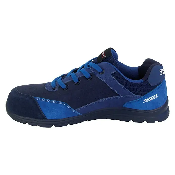 Wisent Zapato bajo de seguridad - 36, Clase de protección según EN ISO 20345: S3, Azul - Zapato de seguridad azul Visent para hombre con cordones y puntera reforzada para una protección óptima.