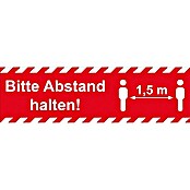 Warnband Abstand halten (L x B: 66 m x 50 mm, Rot/Weiß) | BAUHAUS