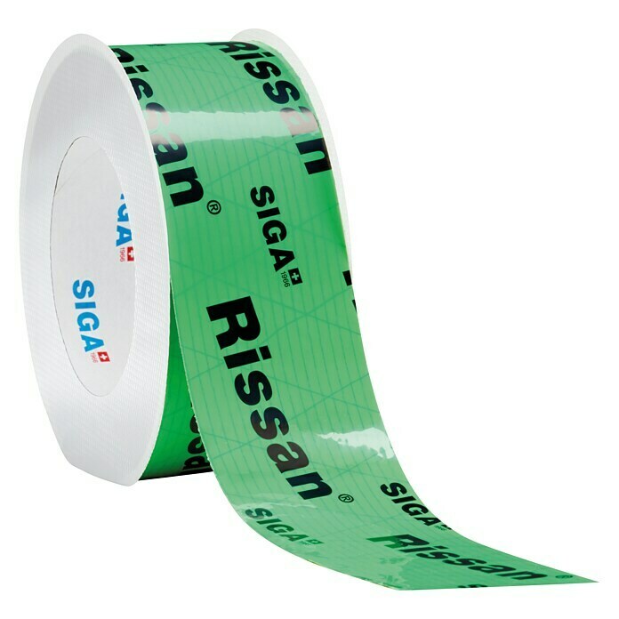 Siga Klebeband Rissan 6025 m x 60 mm, Armierte Spezialfolie aus PE Left Side View