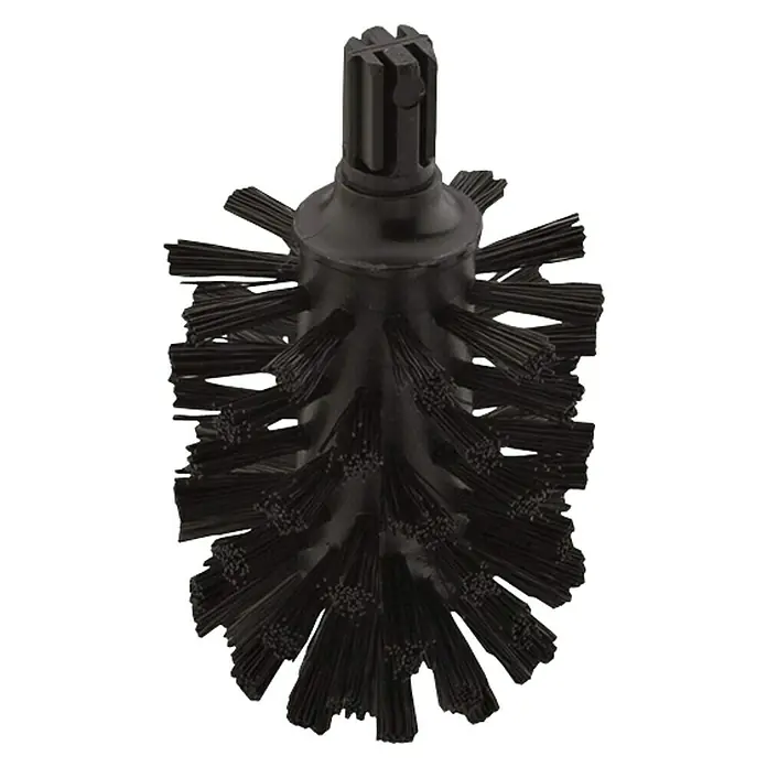 Hansgrohe Logis Ersatzbürstenkopf - Ohne Griff, Schwarz - Schwarze Toilettenbürste mit Bürstenkopf und Griff. Ideal für die Reinigung der Toilette.