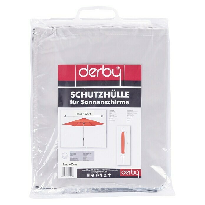 Derby Schirm-Schutzhülle BasicPolyester, Passend für: Schirme bis Ø 400 cm Front View