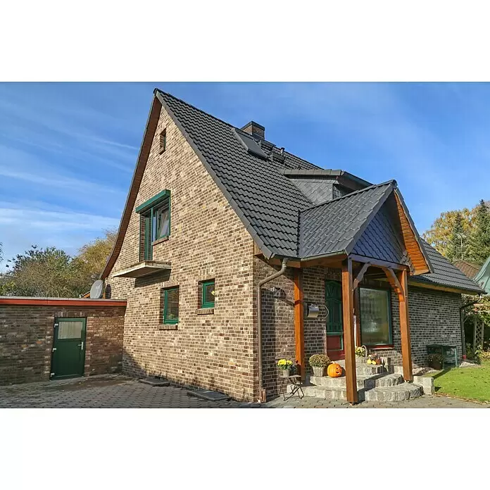 Celina Klinker Verblendstein-Ecke Montana Ravenna - 21,5 cm x 6,5 cm x 15 mm, Braun, Steinoptik - Stimmungsaufnahme