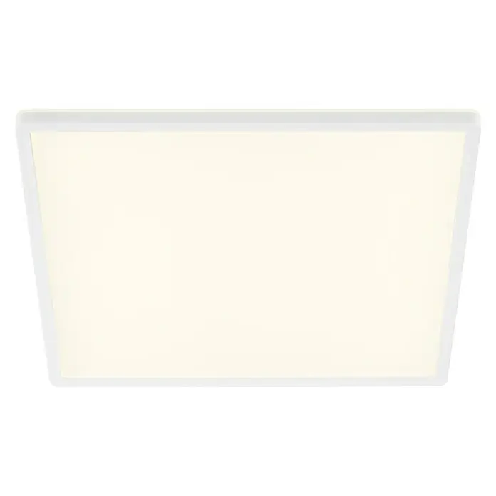 Panel LED Backlight - 22 W, L x An x Al: 42 x 42 x 2,9 cm, Blanco, Blanco neutro - Lámpara de techo con marco blanco y luz brillante para una iluminación ambiental agradable. Ideal para salas de estar y trabajo.