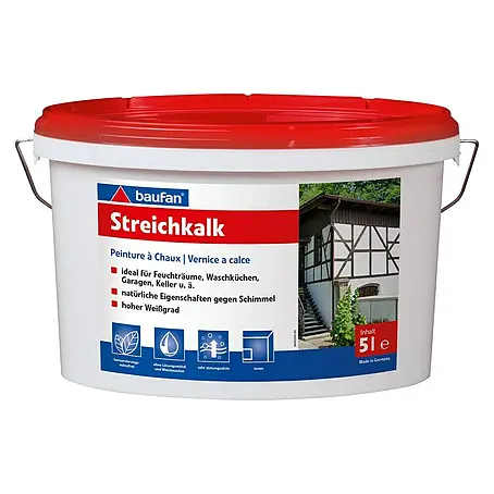 Baufan  Wandfarbe Streichkalk