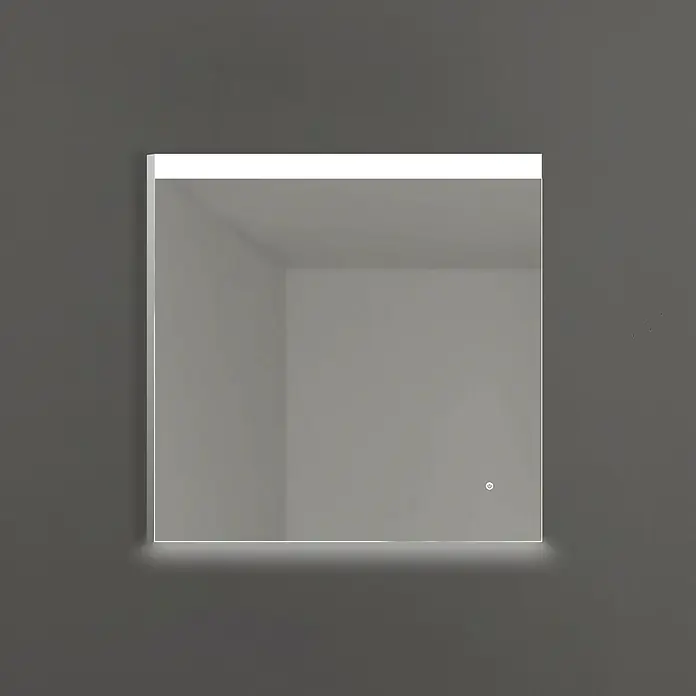 Camargue Espejo con luz Cies - 80 x 80 cm - Espejo iluminado moderno para baños. Diseño elegante con iluminación suave para un ambiente agradable en la habitación.