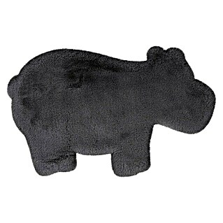 Kayoom Kids Kunstfell Hippo (Anthrazit, 90 x 55 cm, 100 % Polyester)