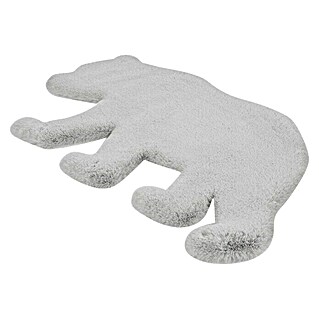 Kayoom Kids Kunstfell Bär (Grau/Blau, 90 x 53 cm, 100 % Polyester)