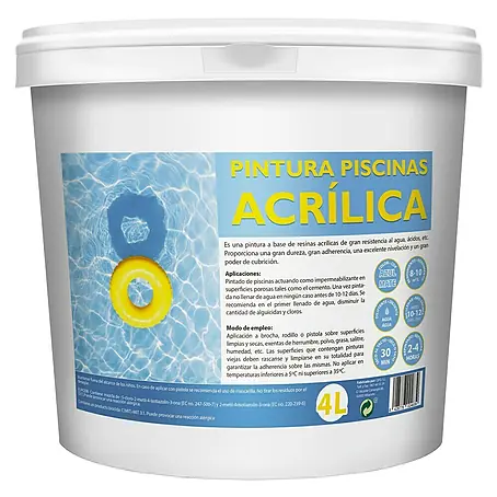 Pintura para piscinas acrílica