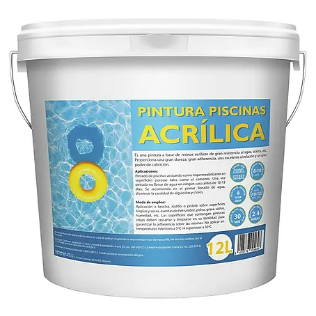 Pintura para piscinas acrílica
