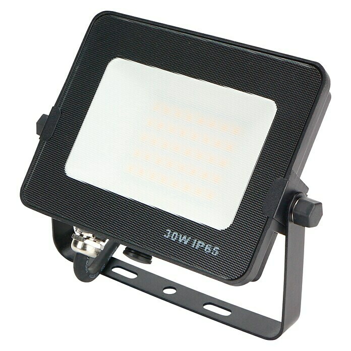 Led Hispania Proyector de LED FLHAK luz fría (Negro, 30 W, IP65)