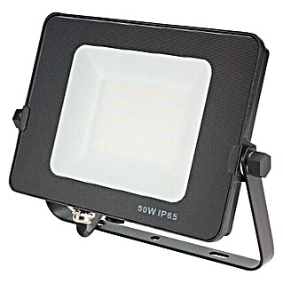 Proyector LED FLHAK (50 W, Color de luz: Blanco neutro, IP65, Negro)