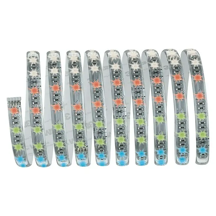 Paulmann MaxLED 500 LED-Band RGBW Basisset - 3 m, RGBW, 36 W - RGB-LED-Streifen mit selbstklebender Rückseite. Perfekt für stimmungsvolle Beleuchtung in verschiedenen Farben.