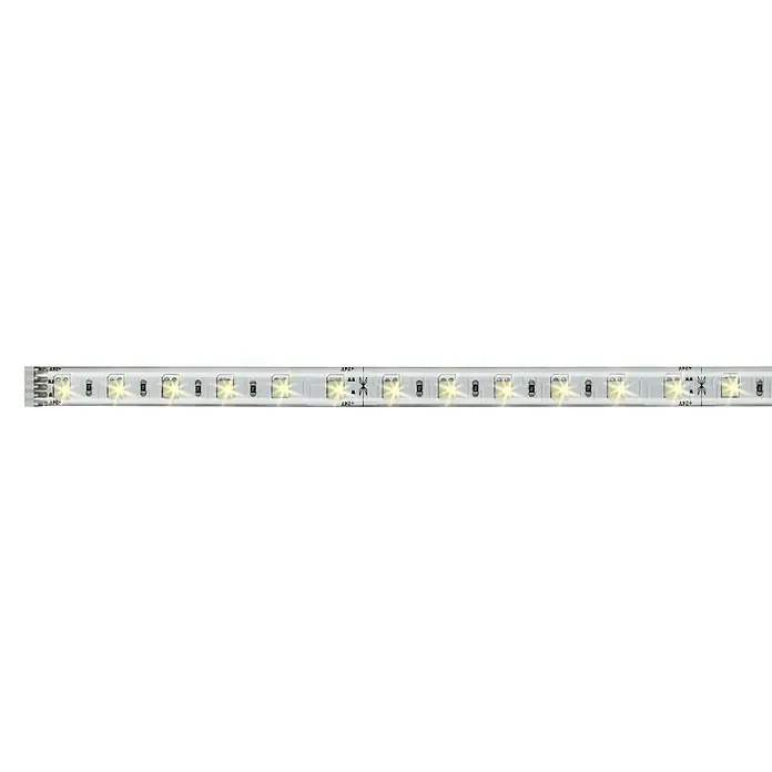 Paulmann MaxLED LED-Band Tunable White - 1 m, Neutralweiß - Nahaufnahme eines LED-Streifens mit hellen LEDs. Ideal für Akzentbeleuchtung, bietet er Vielseitigkeit und Energieeffizienz.