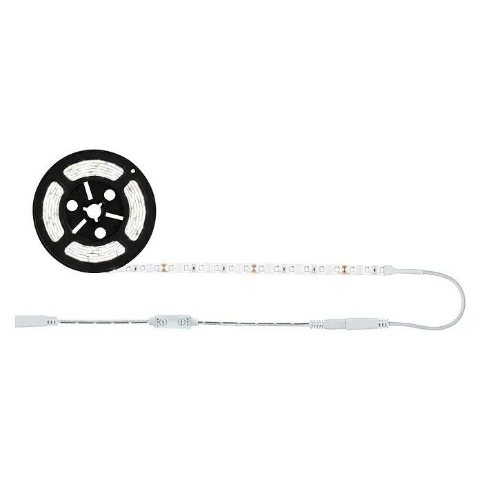 Paulmann Tira LED Set básico - Largo: 3 m, Color de luz: Blanco neutro, 33 W, 3.300 lm, 24 V - Tira de luz LED en un carrete, con un cable conector para la alimentación. Solución de iluminación versátil.