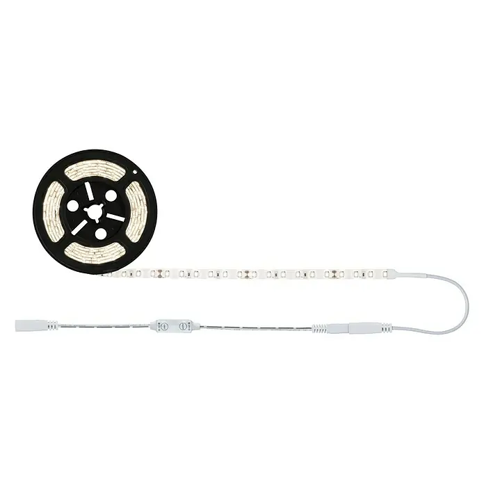 Paulmann LED-Band Power Strip - Länge: 3 m, Lichtfarbe: Warmweiß, 33 W, 3.300 lm, 24 V - Abbildung einer LED-Bandleuchte auf einer Spule, die ein helles, indirektes Licht für moderne Beleuchtungsanwendungen bietet.