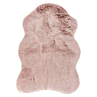 Kayoom Deko-Kunstfell Tender (Tieroptik, Puderrosa, 90 x 60 cm, 85 % Acrylic, 15 % Polyester)