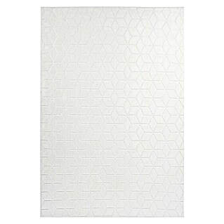 Kayoom Hochflorteppich Vivica 125 (Weiß, 160 x 120 cm, 100 % Polyester)
