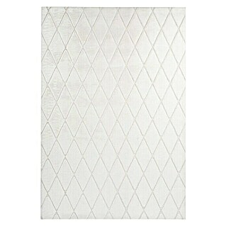 Kayoom Hochflorteppich Vivica 225 (Weiß/Creme, 250 x 80 cm, 100 % Polyester)