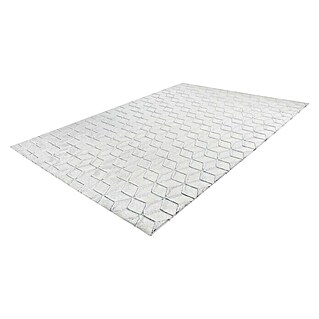 Kayoom Hochflorteppich Vivica 125 (Weiß/Anthrazit, 150 x 80 cm, 100 % Polyester)