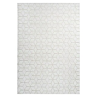 Kayoom Hochflorteppich Vivica 125 (Weiß/Creme, 160 x 120 cm, 100 % Polyester)