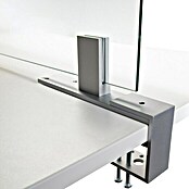 Room Plaza Klemmfuß (80 x 40 mm, Spannweite: 65 mm, Silber, Passend für: Room Plaza Hygieneschutzglas)