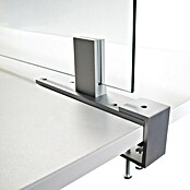 Room Plaza Klemmfuß (60 x 40 mm, Spannweite: 45 mm, Silber, Passend für: Room Plaza Hygieneschutzglas)