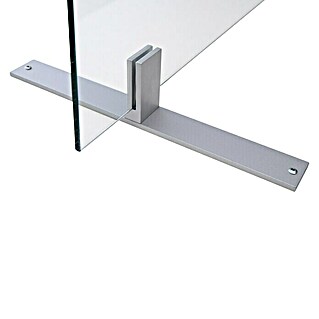 Room Plaza Standfuß (350 x 40 mm, Silber, Passend für: Room Plaza Hygieneschutzglas)