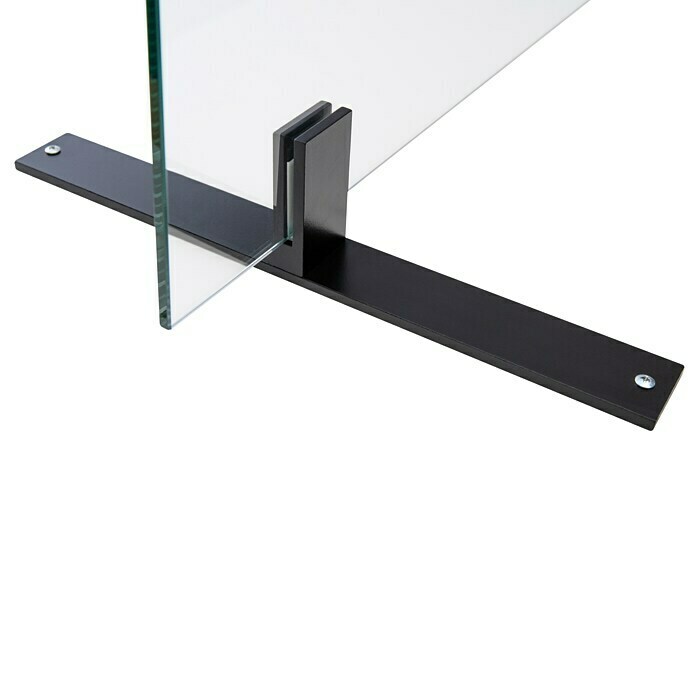 Room Plaza Standfuß (350 x 40 mm, Schwarz, Passend für: Room Plaza Hygieneschutzglas)