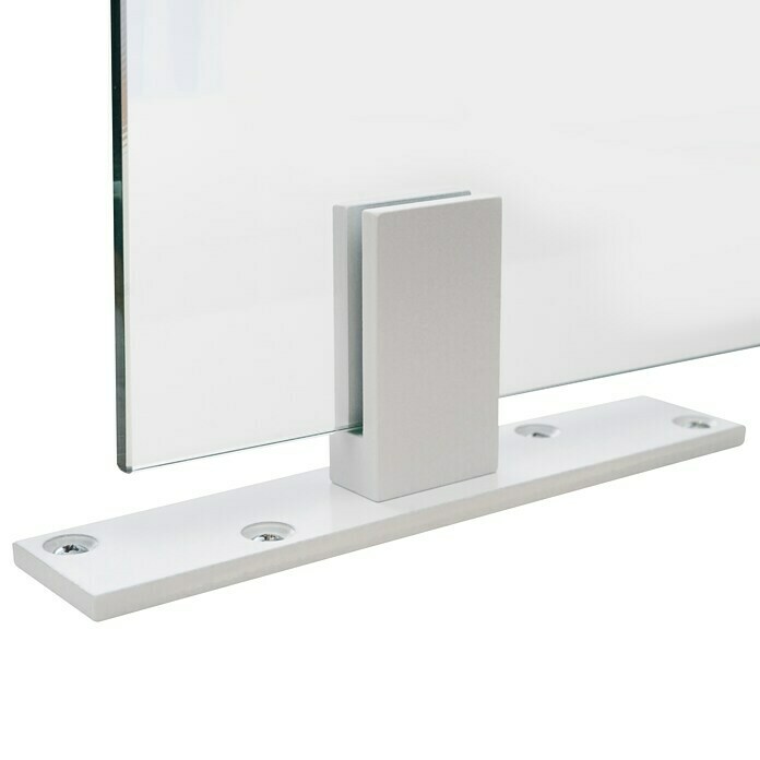 Room Plaza Standfuß (200 x 40 mm, Weiß, Passend für: Room Plaza Hygieneschutzglas)