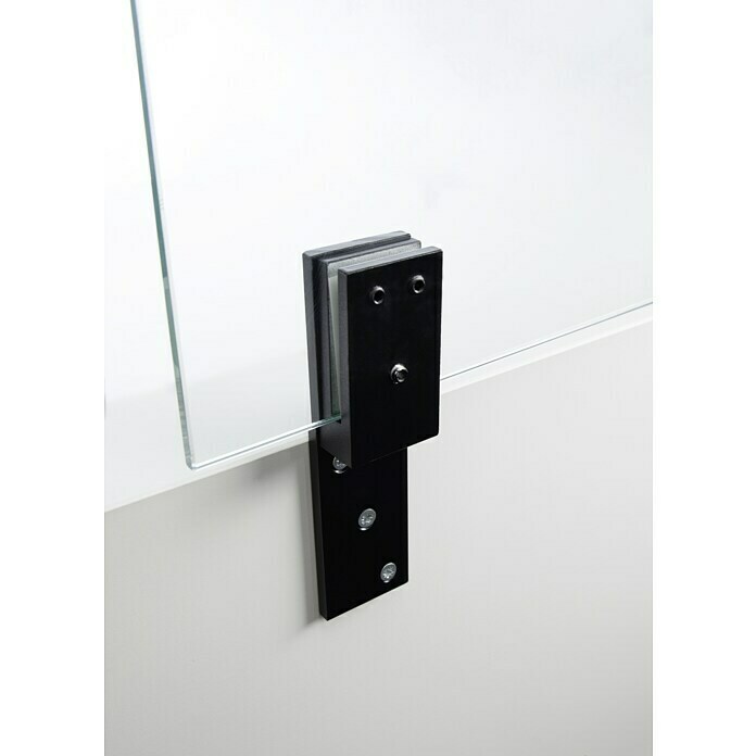 Room Plaza Thekenhalter (150 x 40 mm, Schwarz, Passend für: Room Plaza Hygieneschutzglas)