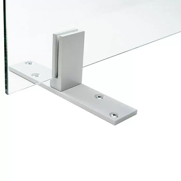 Room Plaza Standfuß - 200 x 40 mm, Lichtgrau, Passend für: Room Plaza Hygieneschutzglas - Detailaufnahme