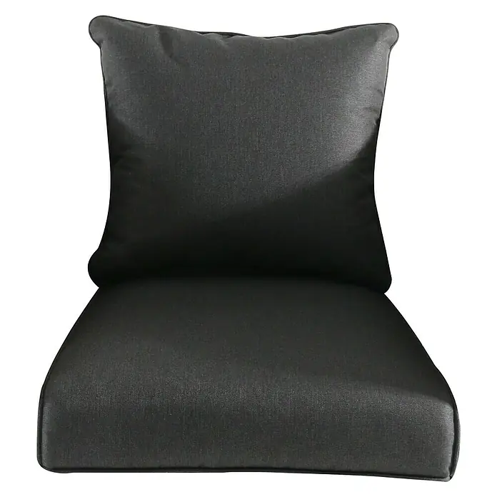 Ersatzkissen Pauline Lounge - Passend für: Sunfun Pauline Loungemöbel-Set 5-tlg. - Dunkelgraues Stuhlkissen-Set mit Rückenlehne für bequemes und stilvolles Sitzen im Innen- und Außenbereich. Ideal für Terrasse und Garten.