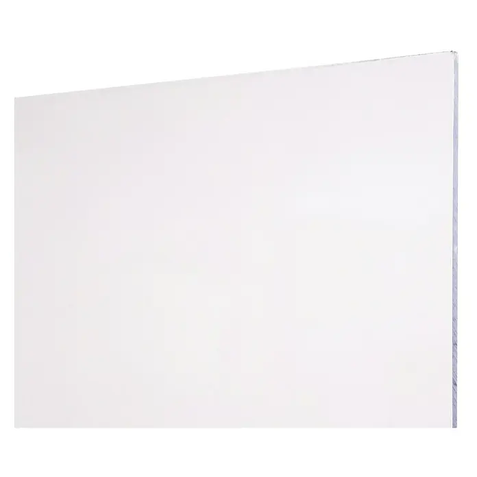Placa de cámaras huecas compacto - Plástico, Transparente - Placa de policarbonato blanco, ideal para diversas aplicaciones interiores y exteriores. Robusta, ligera y versátil.