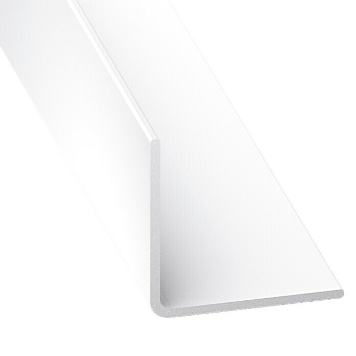Kantoflex Winkelprofil (L x B x H: 1.000 x 60 x 60 mm, Stärke: 2 mm, PVC, Weiß)