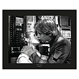 Komar Star Wars Poster Leia Han Kiss Quote (Star Wars, B x H: 40 x 30 cm)