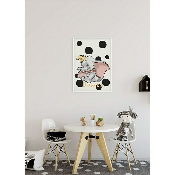 Komar Disney Edition 4 Wandbild Dumbo Dots (40 x 50 cm, Vlies)