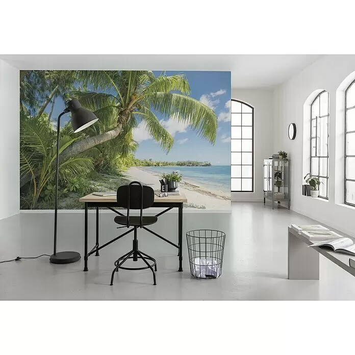 Komar Stefan Hefele Edition 2 Fototapete Fiji Dreams Boat - 9 -tlg., B x H: 450 x 280 cm, Vlies - Stimmungsaufnahme