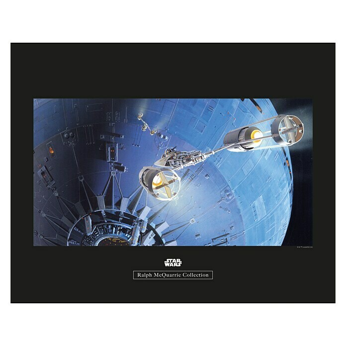 Komar Star Wars Poster RMQ Death Star AttackStar Wars, B x H: 50 x 40 cm Front View